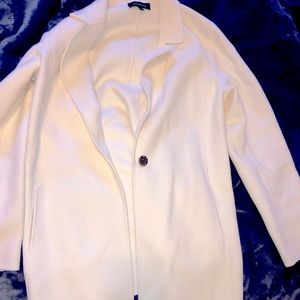 Talbots cream wool jacket size 10